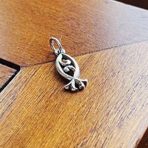 RETIRED James Avery Scrolled Ichthus silver charm